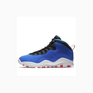 Air Jordan 10 Barbati Nike Retro Tinker Ghete Baschet Albastri Albi | JD-576TM