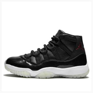 Air Jordan 11 Barbati Nike Retro 72-10 Ghete Baschet Negrii | JD-304CH