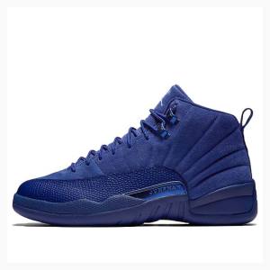 Air Jordan 12 Barbati Nike Retro Ghete Baschet Albastri Inchis | JD-301IN