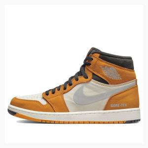 Air Jordan 1 Barbati Nike Element Gore-Tex Ghete Baschet Galbeni Negrii | JD-350DL