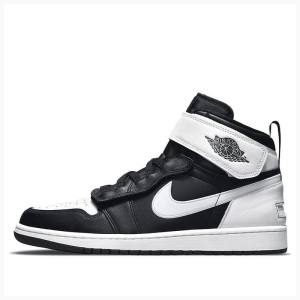 Air Jordan 1 Barbati Nike FlyEase Ghete Baschet Negrii | JD-027ML