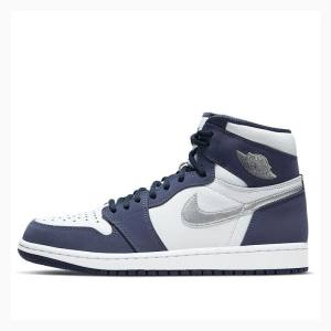 Air Jordan 1 Barbati Nike High OG CO JP Midnight Ghete Baschet Albi Bleumarin | JD-602EO