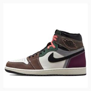 Air Jordan 1 Barbati Nike High OG Hand Crafted Ghete Baschet Maro Verzi Portocalii | JD-813DQ