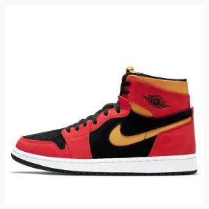 Air Jordan 1 Barbati Nike High Zoom Air CMFT Chile Ghete Baschet Rosii Galbeni | JD-490BT