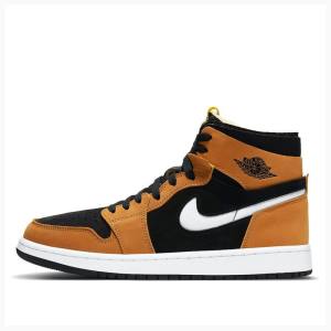 Air Jordan 1 Barbati Nike High Zoom Air CMFT Rookie Of The Year Ghete Baschet Negrii Portocalii | JD-748ZC