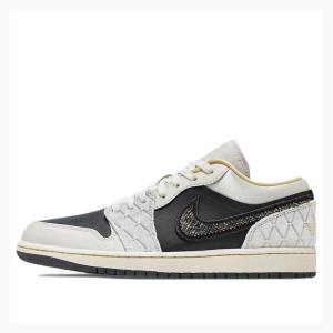 Air Jordan 1 Barbati Nike Low SE Adidași Albi Negrii | JD-471PU