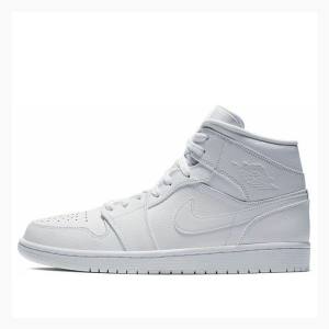 Air Jordan 1 Barbati Nike Mid-High Ghete Baschet Albi | JD-429UT