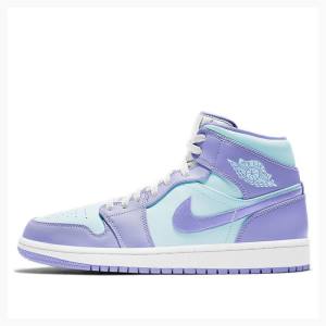 Air Jordan 1 Barbati Nike Mid-High Pulse Ghete Baschet Violet | JD-568RG