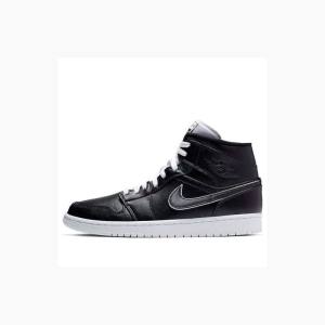 Air Jordan 1 Barbati Nike Mid-High SE Maybe I Destroyed the Game Ghete Baschet Negrii | JD-532YW