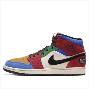 Air Jordan 1 Barbati Nike Mid-High The Great Ghete Baschet Colorati | JD-598UN