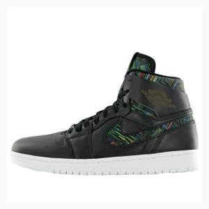 Air Jordan 1 Barbati Nike RET High NOUV BHM History Month Ghete Baschet Negrii | JD-472EA