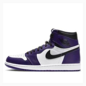 Air Jordan 1 Barbati Nike Retro High OG Court Ghete Baschet Violet | JD-314PZ