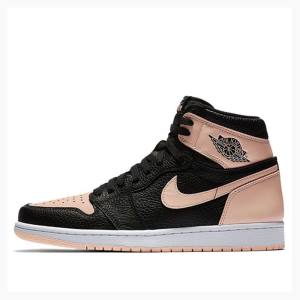 Air Jordan 1 Barbati Nike Retro High OG Crimson Tint Ghete Baschet Negrii Roz | JD-475NX