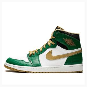 Air Jordan 1 Barbati Nike Retro High OG SVSM Ghete Baschet Verzi Aurii | JD-509YX