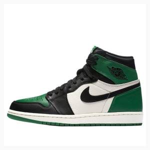 Air Jordan 1 Barbati Nike Retro High OG Pine Ghete Baschet Verzi Negrii | JD-518DN