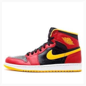 Air Jordan 1 Barbati Nike Retro High OG Atlanta Hawks Ghete Baschet Rosii Galbeni | JD-615HN