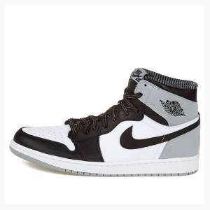 Air Jordan 1 Barbati Nike Retro High OG Baron Ghete Baschet Negrii Albi Gri | JD-740NV