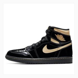 Air Jordan 1 Barbati Nike Retro High OG Metallic Ghete Baschet Negrii Aurii | JD-782WP