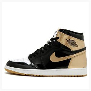 Air Jordan 1 Barbati Nike Retro High OG NRG ComplexCon - Gold Top 3 Ghete Baschet Negrii Rosii | JD-895PQ