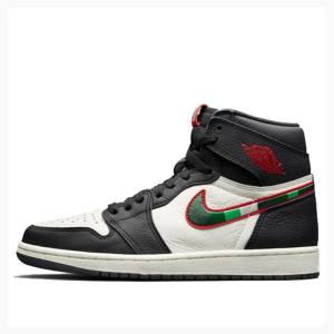 Air Jordan 1 Barbati Nike Retro High OG Sports Illustrated Ghete Baschet Negrii Rosii | JD-962NK