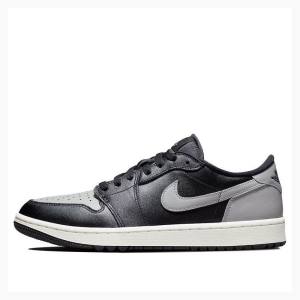 Air Jordan 1 Barbati Nike Retro Low Golf Shadow Adidași Negrii Albi Gri | JD-045MS