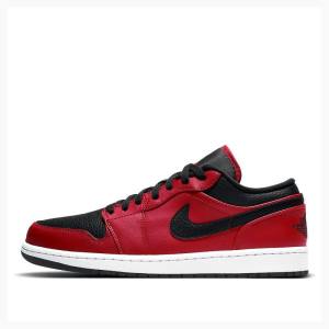 Air Jordan 1 Barbati Nike Retro Low Reverse Bred Adidași Rosii Negrii | JD-653HZ