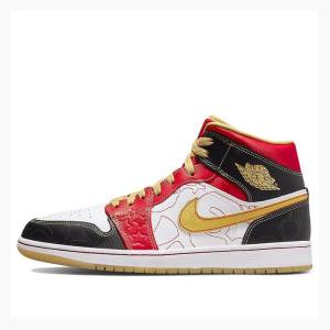 Air Jordan 1 Barbati Nike XQ 2022 Ghete Baschet Albi Rosii Aurii | JD-563PC