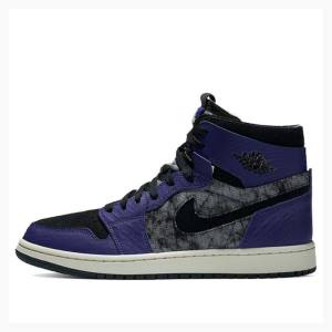 Air Jordan 1 Barbati Nike Zoom Air CMFT BBS Bayou Boys Ghete Baschet Violet Negrii | JD-183PK