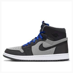 Air Jordan 1 Barbati Nike Zoom Air CMFT LPL x Air Jordan Ghete Baschet Gri Negrii Albastri | JD-798UI