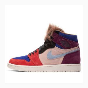 Air Jordan 1 Dama Nike High OG NRG Aleali May Ghete Baschet Portocalii Albastri Violet | JD-731VE