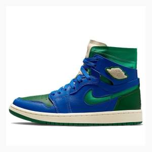 Air Jordan 1 Dama Nike High Zoom CMFT Aleali May Ghete Baschet Albastri Verzi | JD-078OY