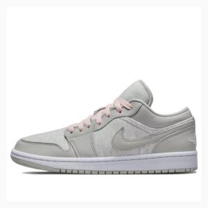 Air Jordan 1 Dama Nike Low Bumbac Fleece Adidași Gri | JD-896KA