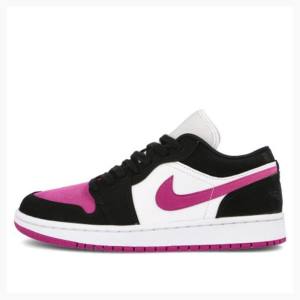 Air Jordan 1 Dama Nike Low Cactus Flower Adidași Negrii Violet | JD-623PG