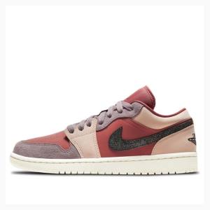 Air Jordan 1 Dama Nike Low Canyon Rust Adidași Roz Rosii | JD-368EA