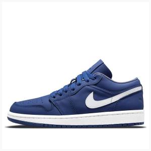 Air Jordan 1 Dama Nike Low Deep Royal Adidași Albastri Albi | JD-716JS