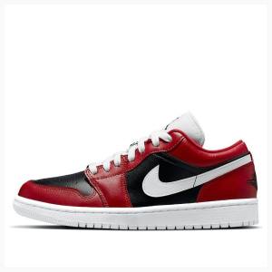 Air Jordan 1 Dama Nike Low Reverse Chicago Flip Adidași Negrii Albi Rosii | JD-907AN