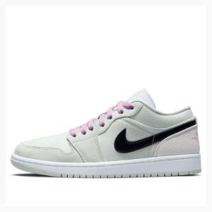 Air Jordan 1 Dama Nike Low SE Barely Green Adidași Verzi Negrii Violet | JD-497GH