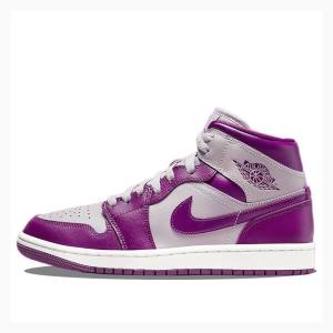 Air Jordan 1 Dama Nike Mid-High Magenta Ghete Baschet Violet | JD-086UY