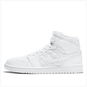 Air Jordan 1 Dama Nike Mid-High SE Quilted Ghete Baschet Albi | JD-057IX