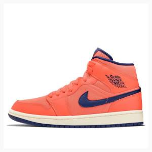 Air Jordan 1 Dama Nike Mid-High Turf Ghete Baschet Portocalii | JD-423CV