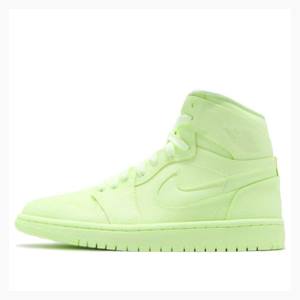 Air Jordan 1 Dama Nike Retro HI PRM Barely Volt Ghete Baschet Verzi | JD-643TA