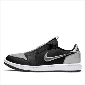 Air Jordan 1 Dama Nike Retro Low Slip SE Shadow Adidași Negrii Gri | JD-587VC