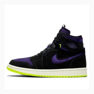 Air Jordan 1 Dama Nike Zoom Air CMFT Halloween Adidași Violet Negrii Verzi | JD-198LG