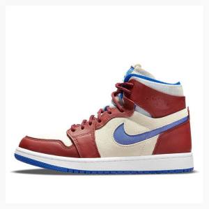 Air Jordan 1 Dama Nike Zoom Air CMFT Team Ghete Baschet Rosii Albastri | JD-798RP