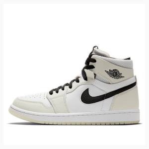 Air Jordan 1 Dama Nike Zoom CMFT Sail Ghete Baschet Albi Negrii | JD-920RU