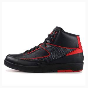 Air Jordan 2 Barbati Nike Retro Alternate Ghete Baschet Negrii Rosii | JD-031GB