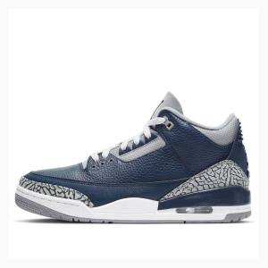 Air Jordan 3 Barbati Nike Retro George Town Ghete Baschet Albastri | JD-741PD