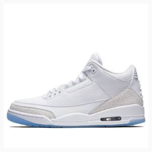 Air Jordan 3 Barbati Nike Retro Ghete Baschet Albi Albastri | JD-213EM