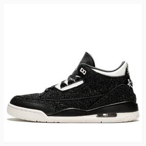 Air Jordan 3 Dama Nike SE AWOK Vogue Ghete Baschet Negrii Albi | JD-726UM