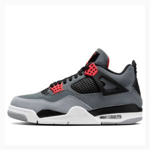 Air Jordan 4 Barbati Nike Infrared Ghete Baschet Gri Rosii | JD-705XT